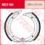 Bremsbackensatz hinten BMW Motorrad R65,K75, R 80RT