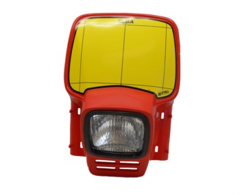 Lampenmaske ACERBIS Elba Retro - Vintage uni rot
