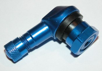 Winkelventil blau eloxiert 11,3mm