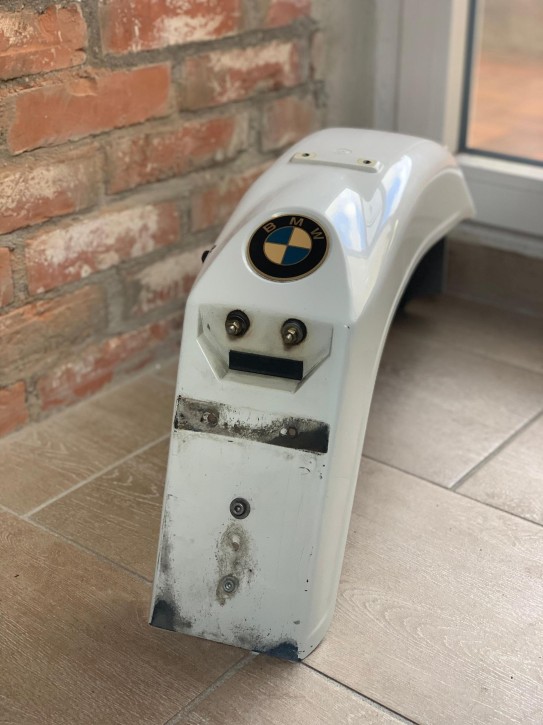 Schutzblech hinten gebraucht weiss original für BMW R80 R100 GS