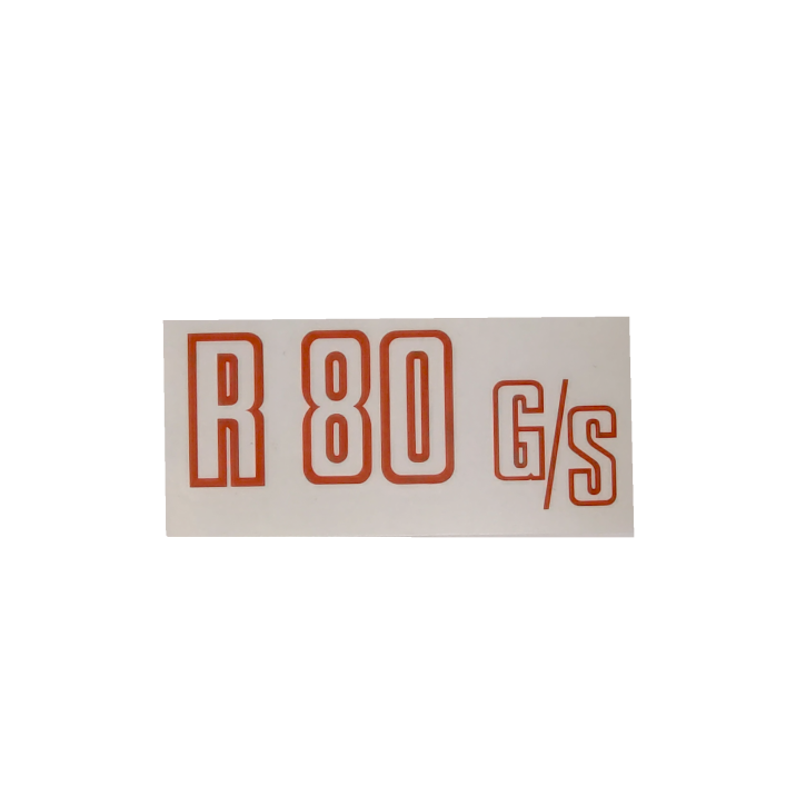 Aufkleber Batterieabdeckung BMW R80 G/S orange