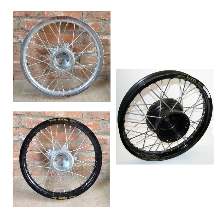 Hinterrad mit gefräßter Radnabe 18 Zoll in verschiedenen Farben