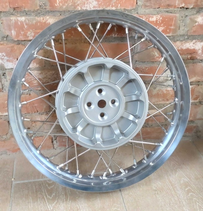 Hinterrad mit Radnabe NH-Power 18 Zoll silber für Monoleverantrieb