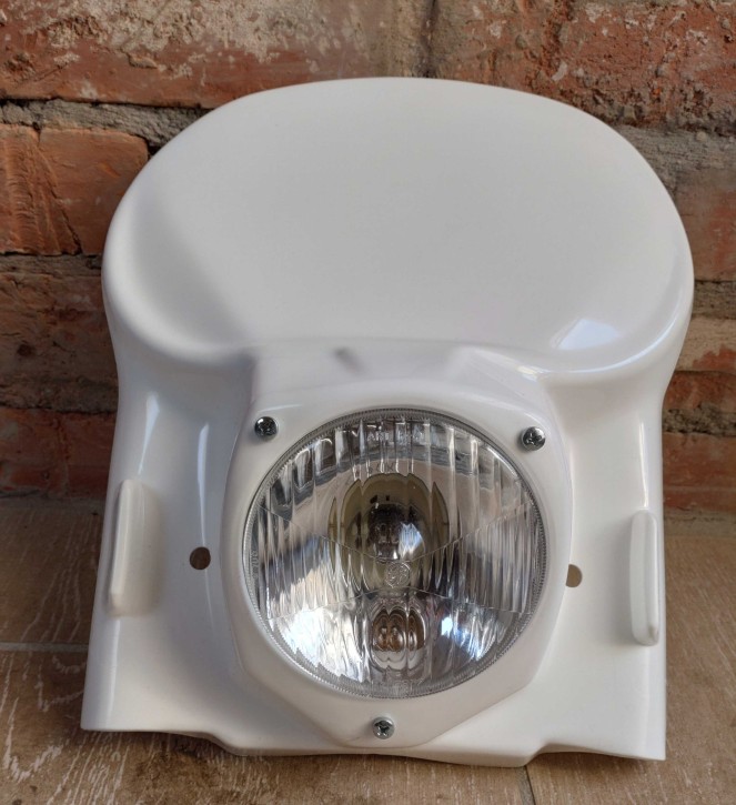 Lampenmaske UFO  Retro - Vintage uni weiß B-Ware