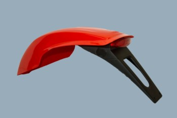ACERBIS Kotflügel hinten Nost rot - LED Rücklicht