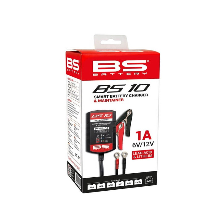 BS BATTERY Batterieladegerät BS10 6V / 12V Säure und Lithium