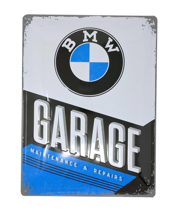 Blechschild BMW Motorrad – Retro Nostalgie Design, 30x40 cm, Metall