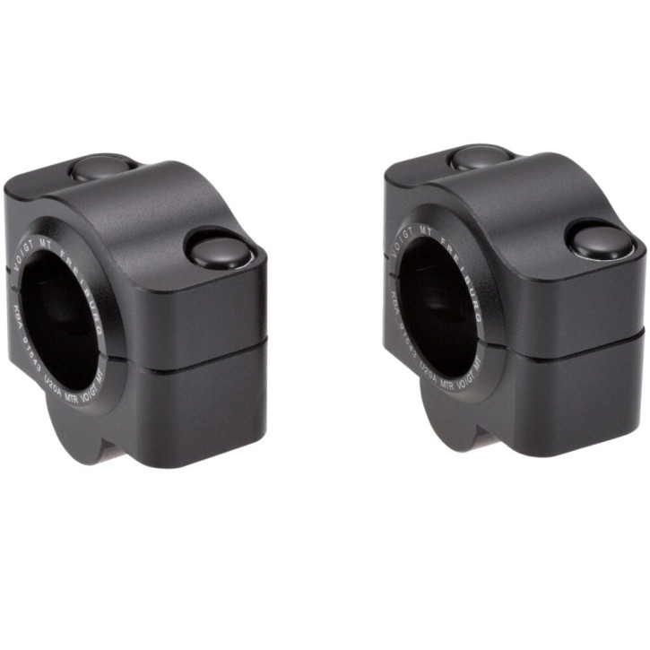 Voigt Moto Klemmsatz Lenker von 22,2 auf 28,6 mm - 20mm hoch mit ABE schwarz