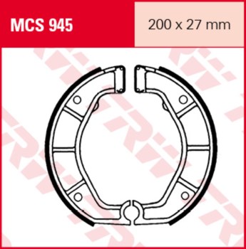 Bremsbackensatz hinten  alle BMW Motorrad R ab 1989