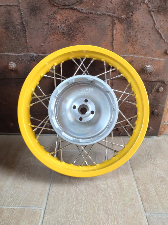 Hinterrad mit Radnabe NH-Power 17 Zoll gelb
