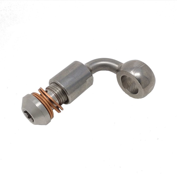 Adapter zur Bremsleitungsverlängerung – Edelstahl, universal 4cm