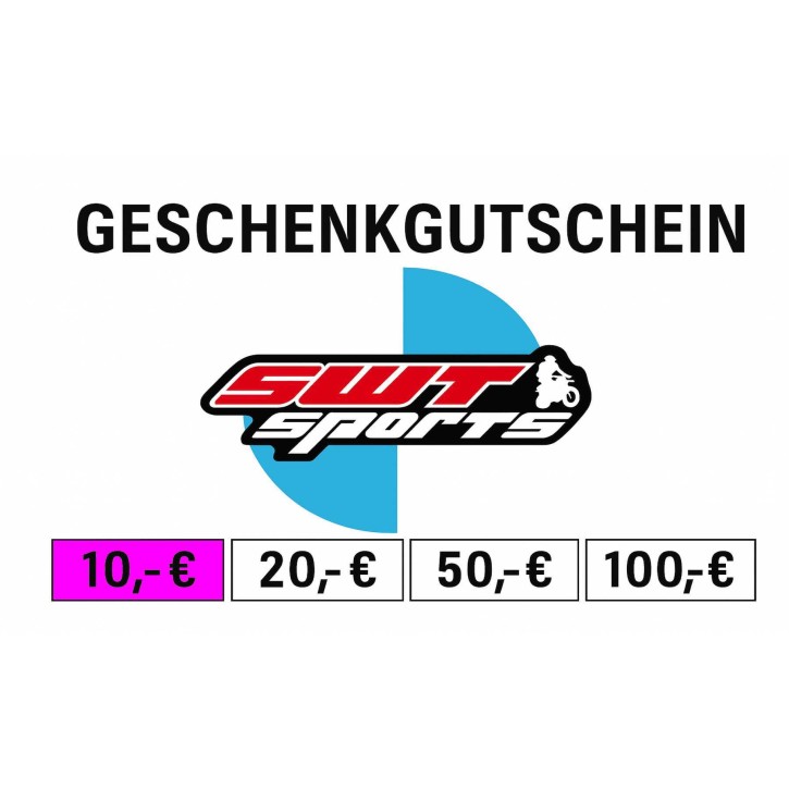 SWT-Sports Geschenkgutschein - Wertgutschein 10,-€