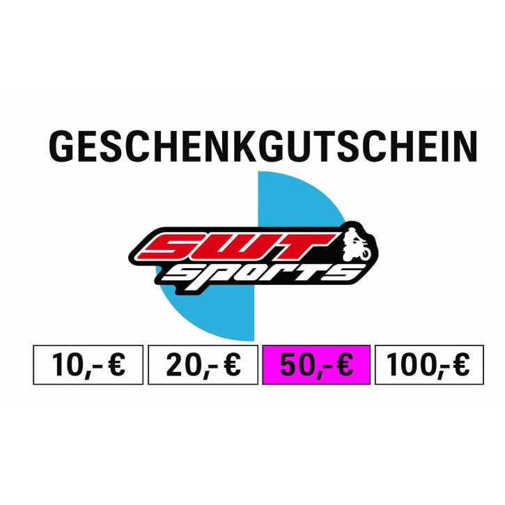 SWT-Sports Geschenkgutschein - Wertgutschein 50,-€