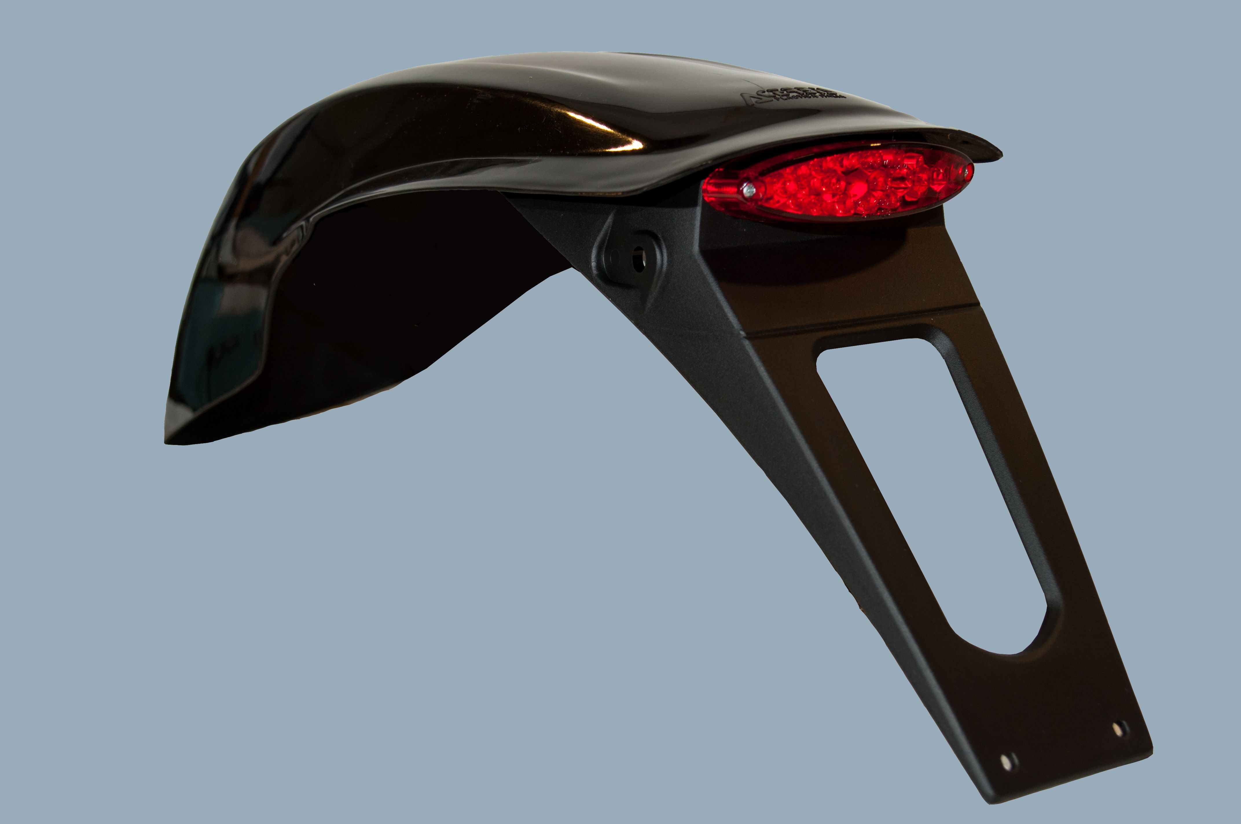 ACERBIS Kotflügel hinten Nost schwarz mit LED Rücklicht für Enduro