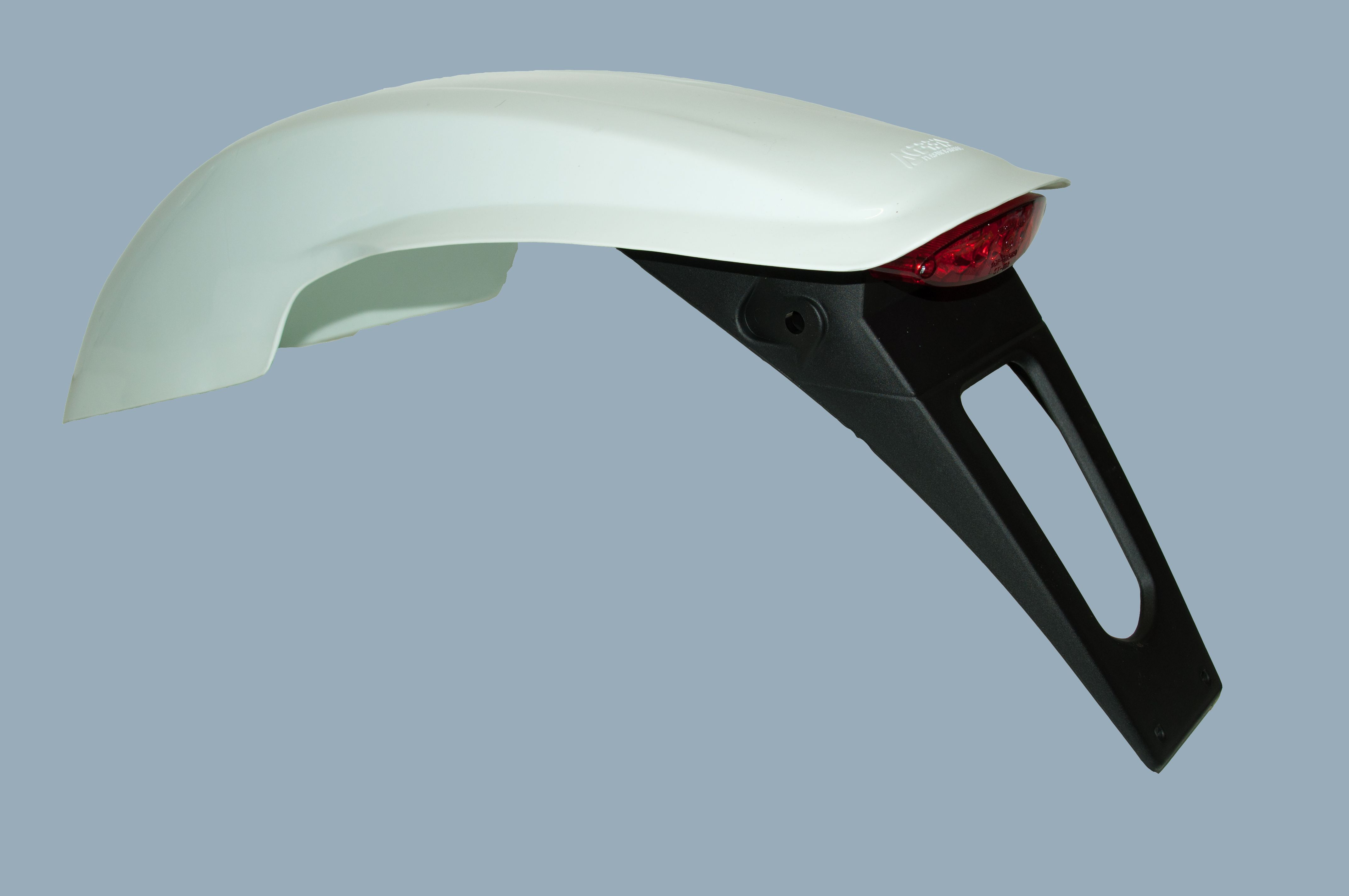 ACERBIS Kotflügel hinten Nost weiß mit LED Rücklicht für Enduro