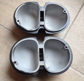 Ventildeckel SET außenverschraubt schwarz für BMW Motorrad R  2-Ventiler