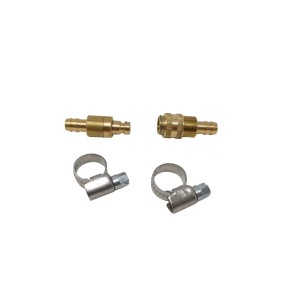 Schnellkupplung 8mm Messing blank – für Benzin- & Kraftstoffleitungen