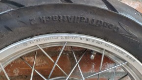 original Hinterrad 2,5 x 17 Zoll für BMW mit Reifen ContiTrailAttack 2 130/ 80- 17