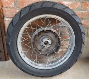 original Hinterrad 2,5 x 17 Zoll für BMW mit Reifen ContiTrailAttack 2 130/ 80- 17