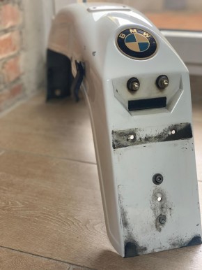 Schutzblech hinten gebraucht weiss original für BMW R80 R100 GS