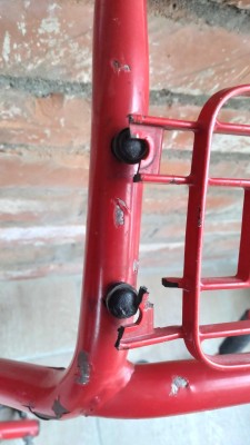 Hauptrohr - Lampenträger - Frontverkleidung gebraucht für BMW Motorrad R 80 GS - R 100 GS rot