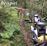 Spiegel Enduro Kunststoff mit RAM Kugelkopf