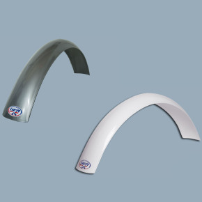 Enduro Kotflügel vorne rund silber