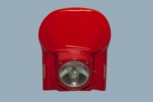 Lampenmaske UFO  Retro - Vintage  uni rot mit Zulassung