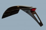ACERBIS Kotflügel hinten Nost schwarz - LED Rücklicht