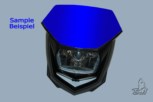 Lichtmaske - Lampenmaske  Enduro  uni blau