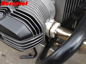 Auspuffmutter-Set Tech Style 35-37mm BMW Motorrad R45-R65 Auspuffmutter-Set Tech Style 35-37mm BMW Motorrad R45-R65