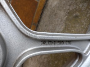 Gussrad Vorderrad Felge 2.50x18 silber gebraucht für BMW Motorrad K und R Modelle