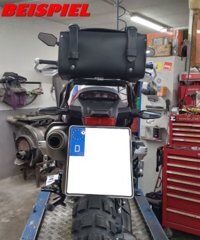 Hecktasche aus Narbenleder – Schwarz für BMW R12 G/S