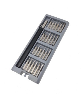 24-teiliges Schrauben-Dreher-Set in praktischer Schiebebox – kompakt, vielseitig, magnetisch