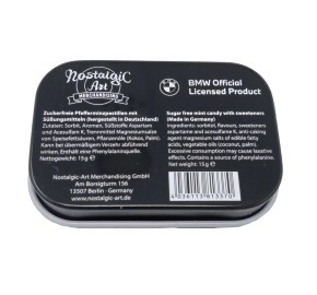 BMW-Service Minzdose – Kompakte Metall-Dose mit Pfefferminzdragees, offiziell lizenziert