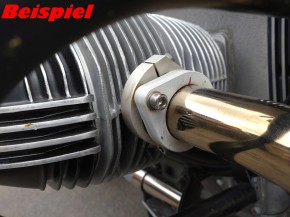 Auspuffmutter-Set Tech Style 35-37mm BMW Motorrad R45-R65 Auspuffmutter-Set Tech Style 35-37mm BMW Motorrad R45-R65