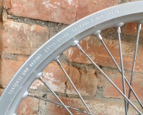 BMW R80 G/S Vorderrad Felge Rad gebraucht Akront 1.85x21 12416032